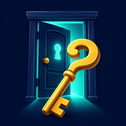 The Decision Room keyhole door logo