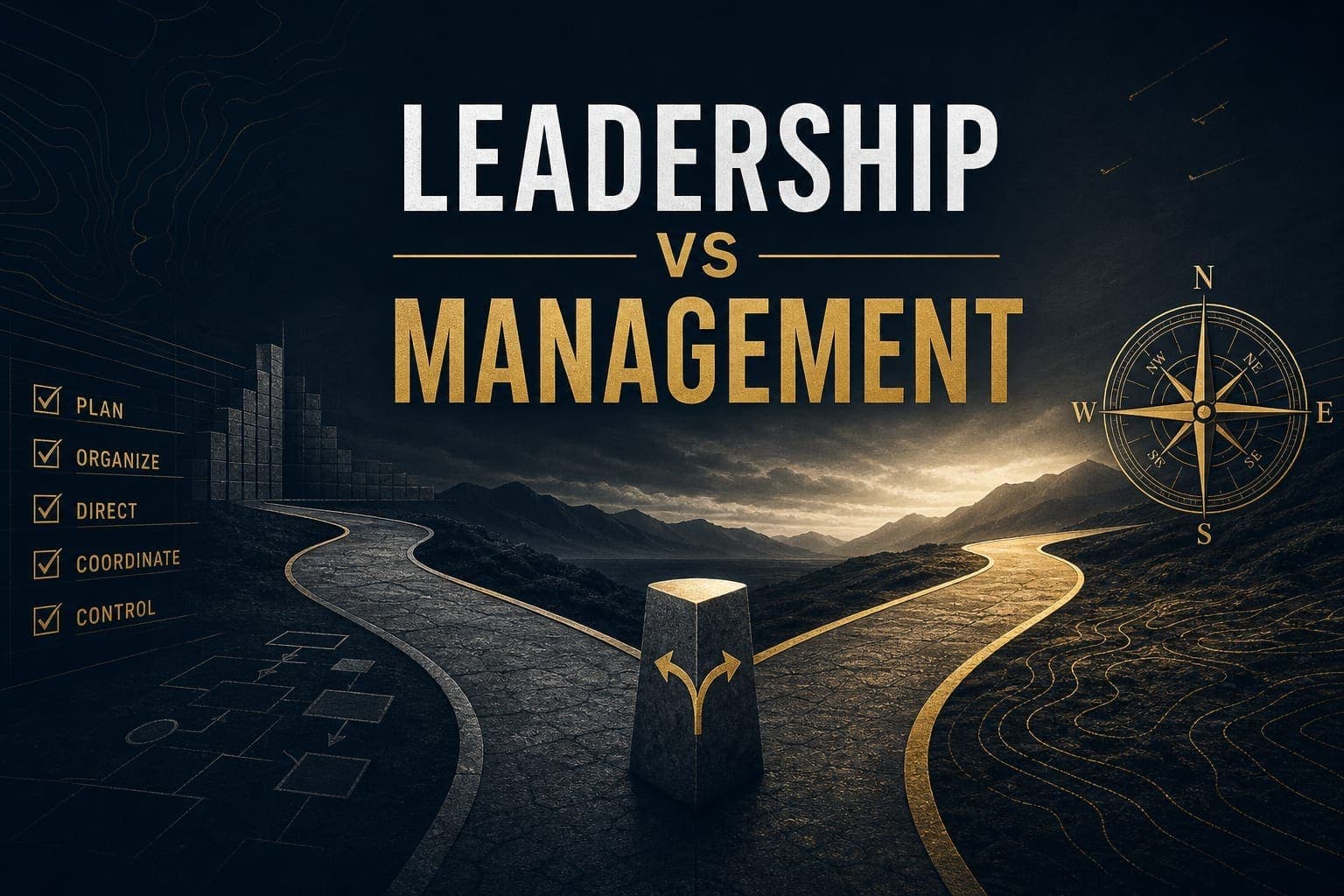 Leadership vs management for senior managers and directors